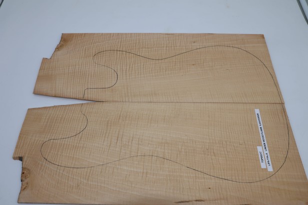 Lipa fala flame linden lime tree basswood drewniany top na gitarę guitar top