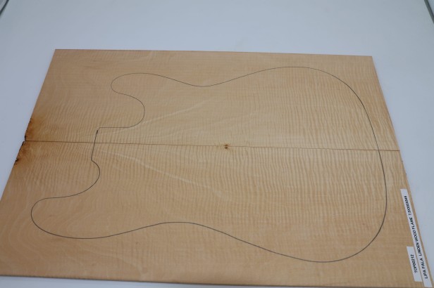 Lipa fala flame linden lime tree basswood drewniany top na gitarę guitar top