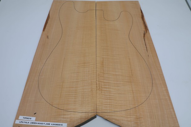 Lipa fala flame linden lime tree basswood drewniany top na gitarę guitar top