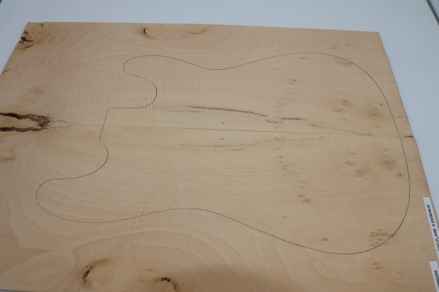 Lipa fala flame linden lime tree basswood drewniany top na gitarę guitar top