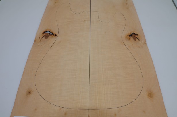 Lipa fala flame linden lime tree basswood drewniany top na gitarę guitar top