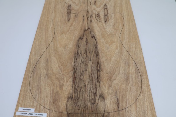 Czarna Limba Black Limba drewniany top na gitarę guitar top