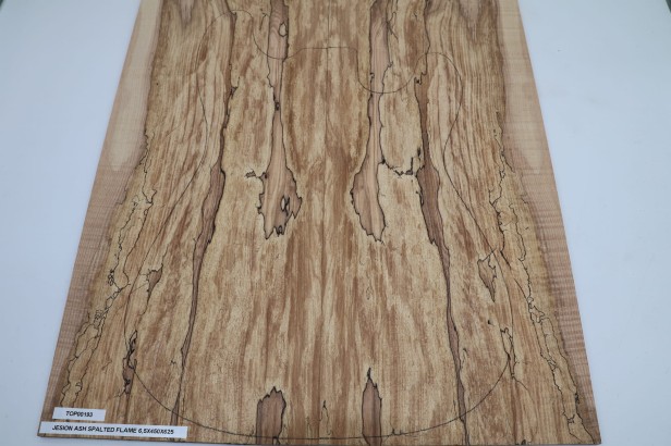 Jesion Ash spalted flame drewniany top na gitarę guitar top