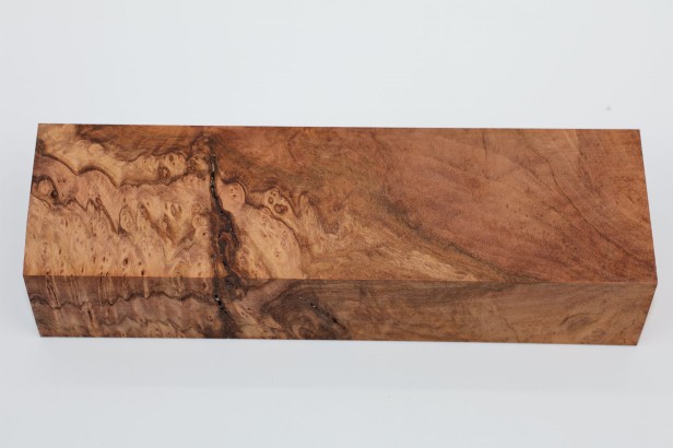 Lipa czeczot burl linden lime tree basswood stabilizowane drewno na rękojeść noża stabilized wood for knife