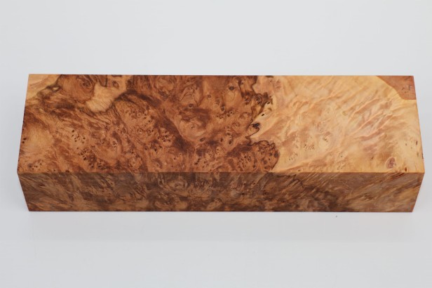 Lipa czeczot burl linden lime tree basswood stabilizowane drewno na rękojeść noża stabilized wood for knife