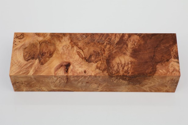 Lipa czeczot burl linden lime tree basswood stabilizowane drewno na rękojeść noża stabilized wood for knife