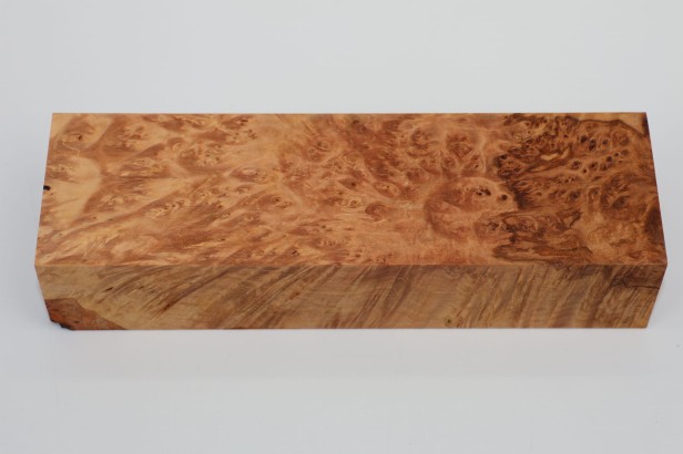 Lipa czeczot burl linden lime tree basswood stabilizowane drewno na rękojeść noża stabilized wood for knife