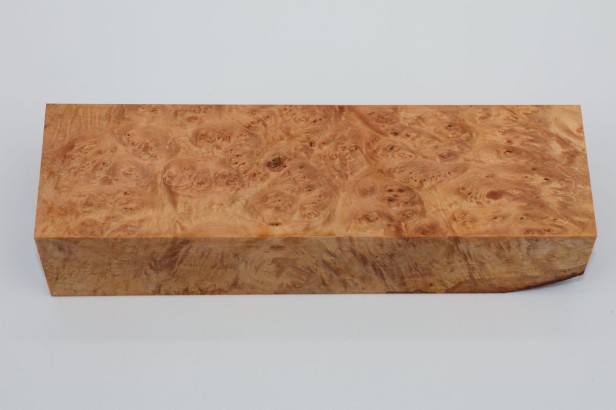 Lipa czeczot burl linden lime tree basswood stabilizowane drewno na rękojeść noża stabilized wood for knife