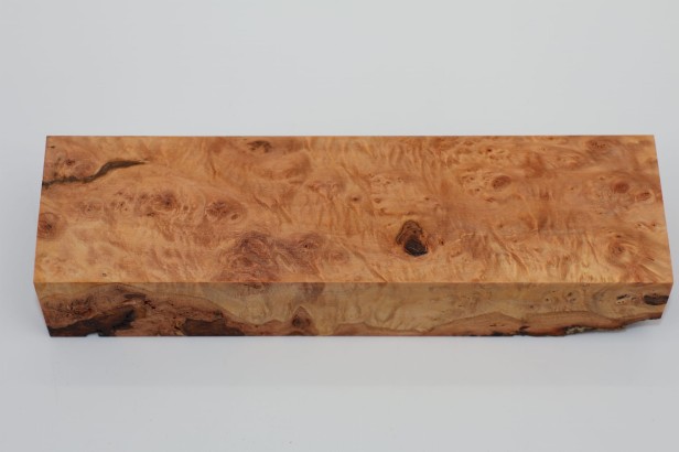 Lipa czeczot burl linden lime tree basswood stabilizowane drewno na rękojeść noża stabilized wood for knife