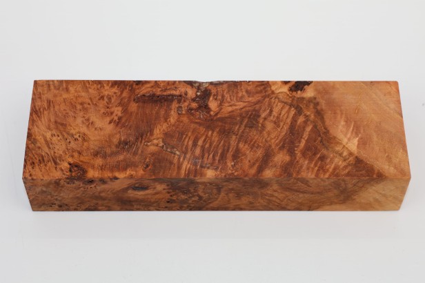 Lipa czeczot burl linden lime tree basswood stabilizowane drewno na rękojeść noża stabilized wood for knife