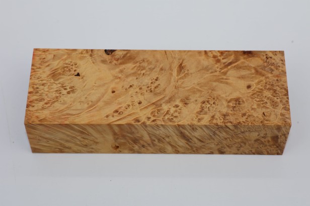 Klon jesionolistny czeczot stabilizowany drewno na biżuterię / rękojeść noża