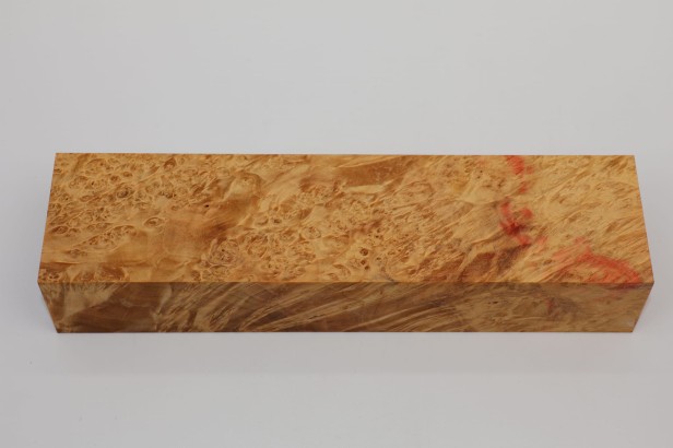 Klon jesionolistny czeczot stabilizowany drewno na biżuterię / rękojeść noża