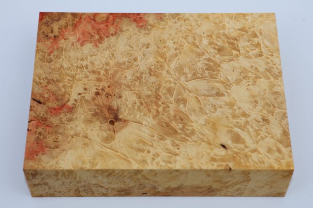 Klon jesionolistny czeczot stabilizowany drewno na biżuterię / rękojeść noża