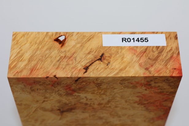 Klon jesionolistny czeczot stabilizowany drewno na biżuterię / rękojeść noża