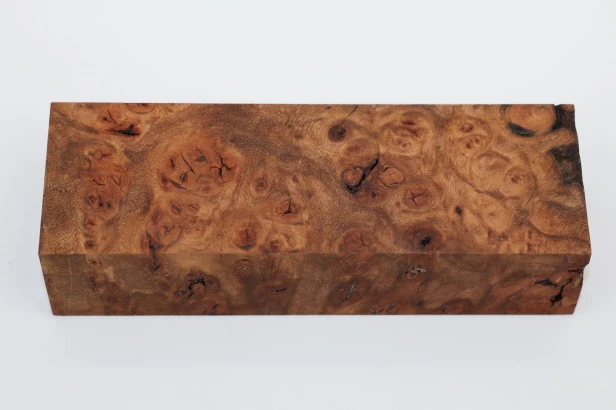 Wiąz Kaukaski Caucasian Elm czeczot burl stabilizowane drewno na rękojeść noża stabilized wood for knifes
