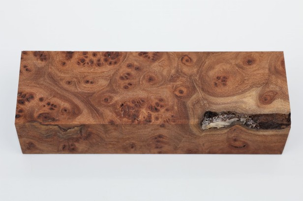Wiąz Kaukaski Caucasian Elm czeczot burl stabilizowane drewno na rękojeść noża stabilized wood for knifes