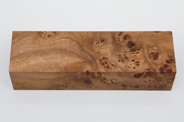 Wiąz Kaukaski Caucasian Elm czeczot burl stabilizowane drewno na rękojeść noża stabilized wood for knifes