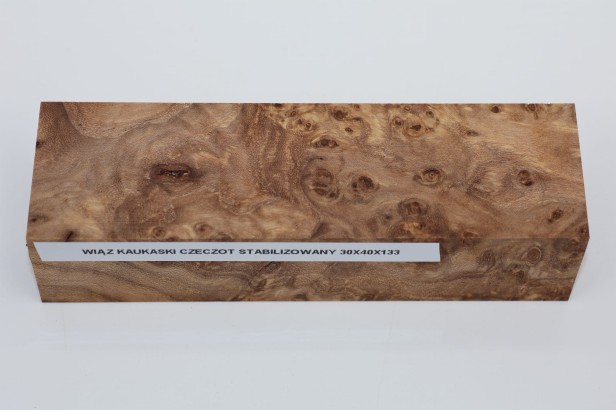 Wiąz Kaukaski Caucasian Elm czeczot burl stabilizowane drewno na rękojeść noża stabilized wood for knifes