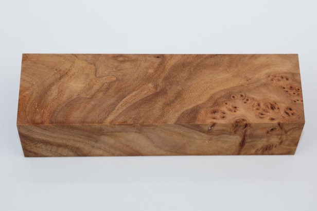 Wiąz Kaukaski Caucasian Elm czeczot burl stabilizowane drewno na rękojeść noża stabilized wood for knifes