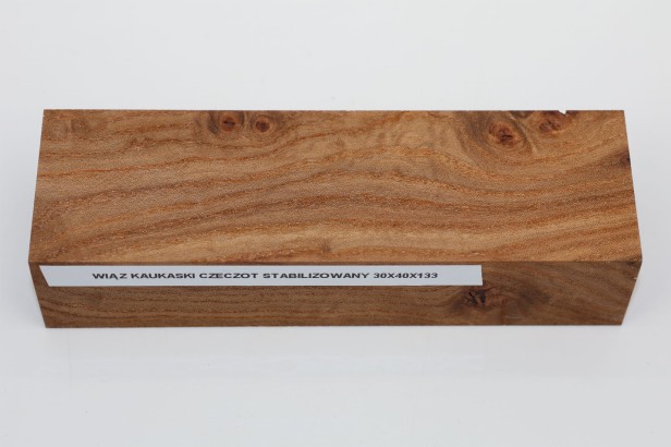 Wiąz Kaukaski Caucasian Elm czeczot burl stabilizowane drewno na rękojeść noża stabilized wood for knifes