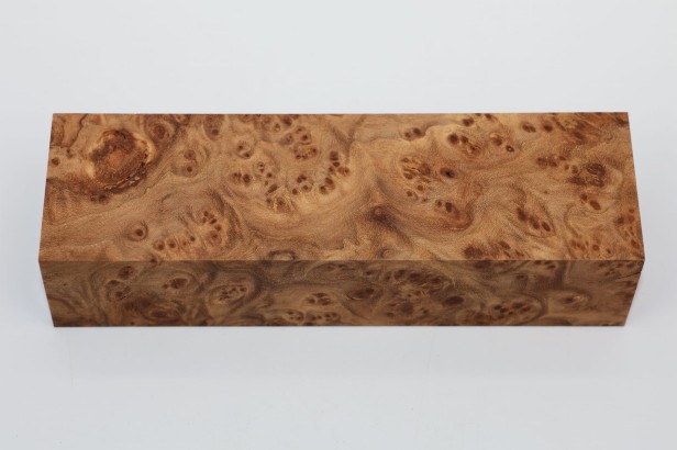 Wiąz Kaukaski Caucasian Elm czeczot burl stabilizowane drewno na rękojeść noża stabilized wood for knifes