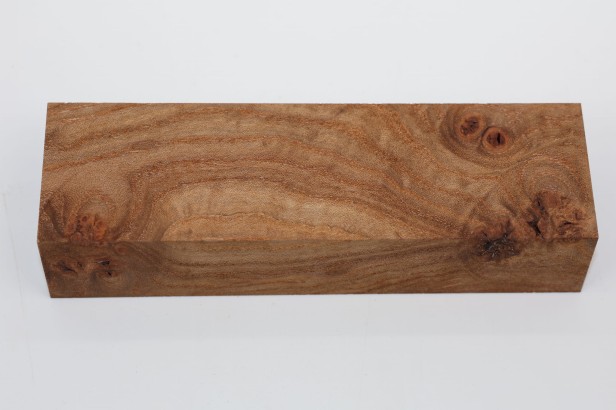 Wiąz Kaukaski Caucasian Elm czeczot burl stabilizowane drewno na rękojeść noża stabilized wood for knifes