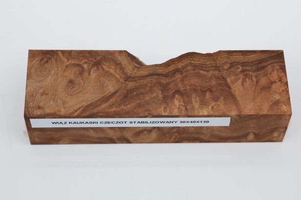 Wiąz Kaukaski Caucasian Elm czeczot burl stabilizowane drewno na rękojeść noża stabilized wood for knifes