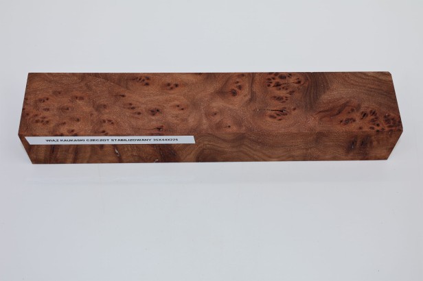 Wiąz Kaukaski Caucasian Elm czeczot burl stabilizowane drewno na rękojeść noża stabilized wood for knifes