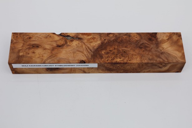 Wiąz Kaukaski Caucasian Elm czeczot burl stabilizowane drewno na biżuterię stabilized wood for jewelry