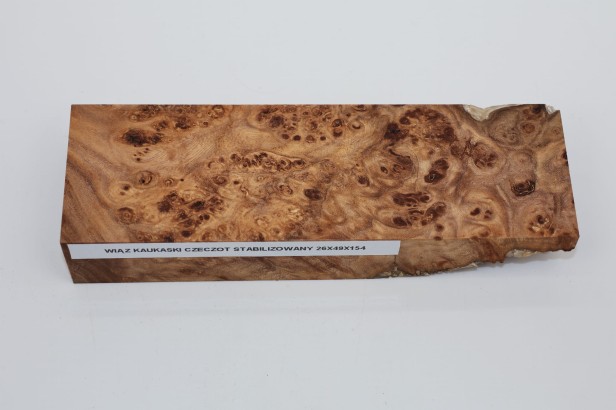 Wiąz Kaukaski Caucasian Elm czeczot burl stabilizowane drewno na biżuterię stabilized wood for jewelry