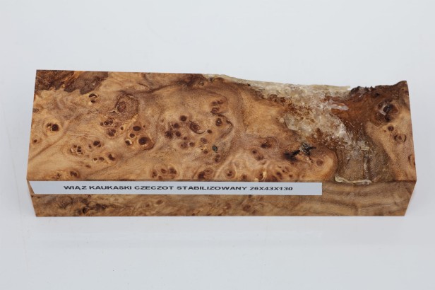 Wiąz Kaukaski Caucasian Elm czeczot burl stabilizowane drewno na biżuterię stabilized wood for jewelry