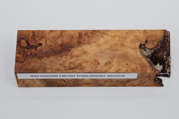 Wiąz Kaukaski Caucasian Elm czeczot burl stabilizowane drewno na biżuterię stabilized wood for jewelry