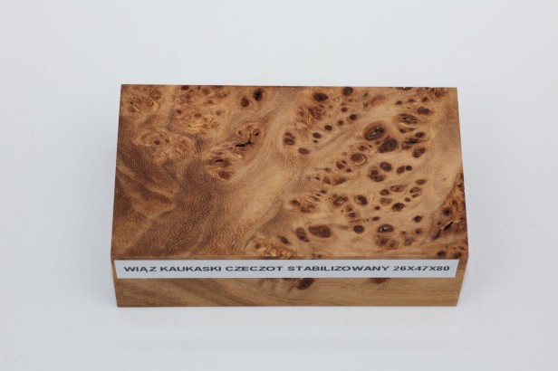 Wiąz Kaukaski Caucasian Elm czeczot burl stabilizowane drewno na biżuterię stabilized wood for jewelry