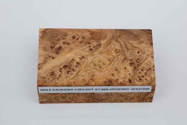 Wiąz Kaukaski Caucasian Elm czeczot burl stabilizowane drewno na biżuterię stabilized wood for jewelry