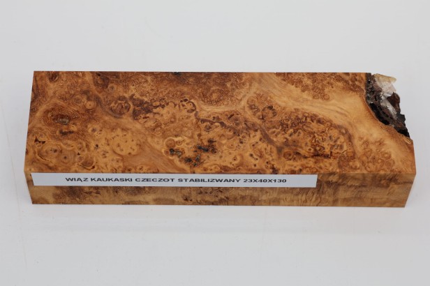 Wiąz Kaukaski Caucasian Elm czeczot burl stabilizowane drewno na biżuterię stabilized wood for jewelry