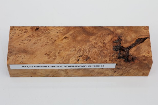 Wiąz Kaukaski Caucasian Elm czeczot burl stabilizowane drewno na biżuterię stabilized wood for jewelry
