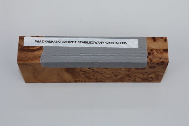 Wiąz Kaukaski Caucasian Elm czeczot burl stabilizowane drewno na rękojeść noża okładki drewniane stabilized wood for knifes