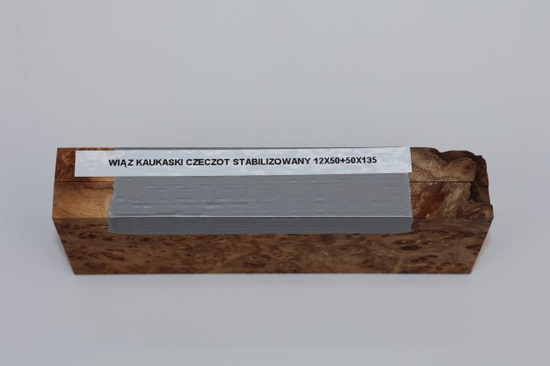 Wiąz Kaukaski Caucasian Elm czeczot burl stabilizowane drewno na rękojeść noża okładki drewniane stabilized wood for knifes