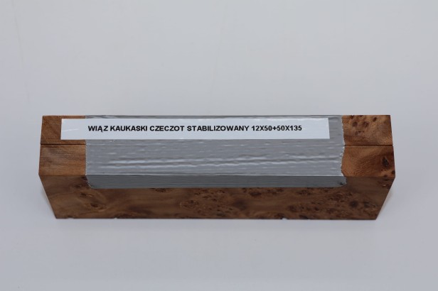 Wiąz Kaukaski Caucasian Elm czeczot burl stabilizowane drewno na rękojeść noża okładki drewniane stabilized wood for knifes