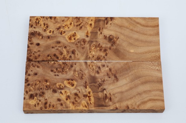 Wiąz Kaukaski Caucasian Elm czeczot burl stabilizowane drewno na rękojeść noża okładki drewniane stabilized wood for knifes