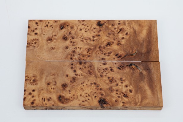 Wiąz Kaukaski Caucasian Elm czeczot burl stabilizowane drewno na rękojeść noża okładki drewniane stabilized wood for knifes