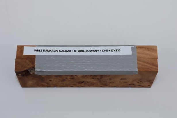 Wiąz Kaukaski Caucasian Elm czeczot burl stabilizowane drewno na rękojeść noża okładki drewniane stabilized wood for knifes