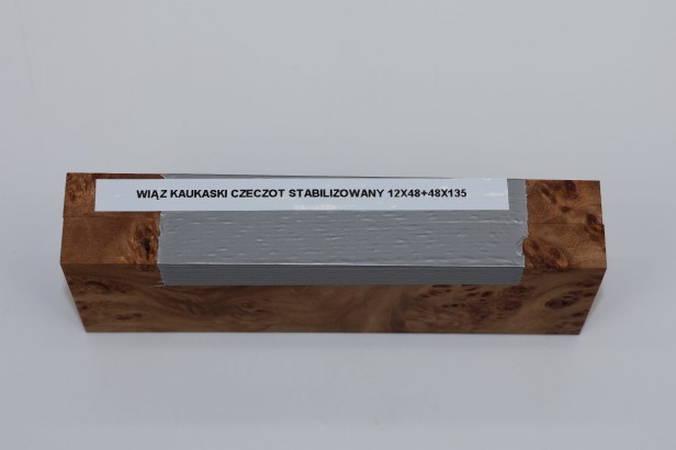 Wiąz Kaukaski Caucasian Elm czeczot burl stabilizowane drewno na rękojeść noża okładki drewniane stabilized wood for knifes