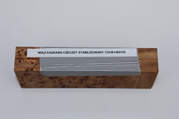 Wiąz Kaukaski Caucasian Elm czeczot burl stabilizowane drewno na rękojeść noża okładki drewniane stabilized wood for knifes