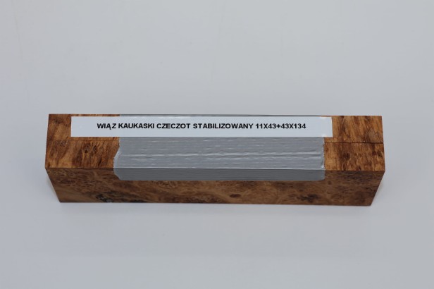 Wiąz Kaukaski Caucasian Elm czeczot burl stabilizowane drewno na rękojeść noża okładki drewniane stabilized wood for knifes