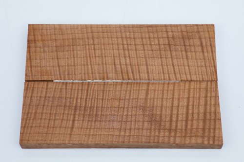 Lipa fala flame linden lime tree brązowe stabilizowane drewno na rękojeść noża okładki drewniane stabilized wood for knifes