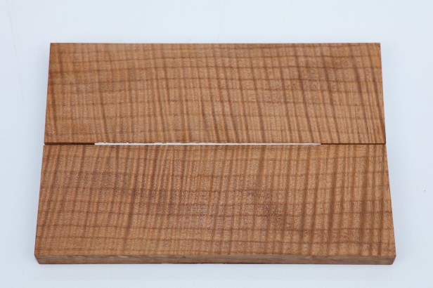 Lipa fala flame linden lime tree brązowe stabilizowane drewno na rękojeść noża okładki drewniane stabilized wood for knifes