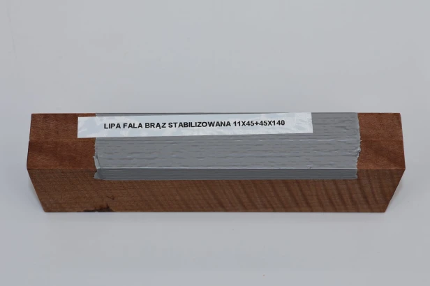 Lipa fala flame linden lime tree brązowe stabilizowane drewno na rękojeść noża okładki drewniane stabilized wood for knifes