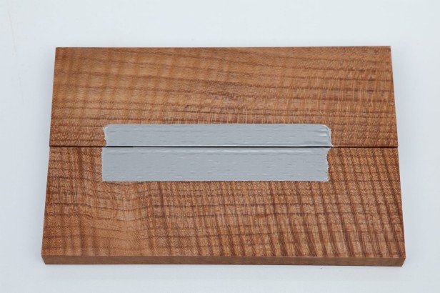 Lipa fala flame linden lime tree brązowe stabilizowane drewno na rękojeść noża okładki drewniane stabilized wood for knifes