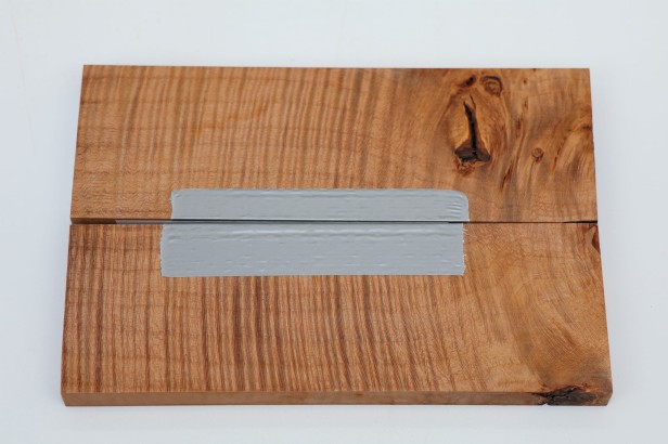 Lipa fala flame linden lime tree brązowe stabilizowane drewno na rękojeść noża okładki drewniane stabilized wood for knifes